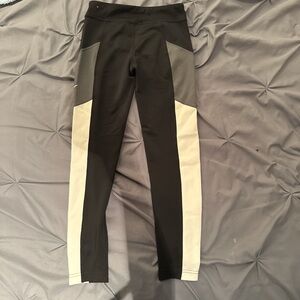 Nike Black and Gray Leggings